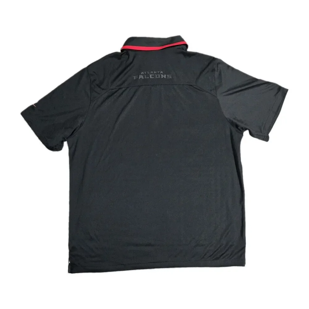Mens Nike Dri-FIT Atlanta Falcons NFL On Field Apparel XL Polo Black